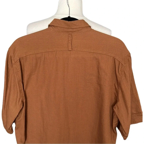 G-STAR RAW Type C Straight Long Button Down Shirt in Cubano Brown, Size L - Picture 10 of 15